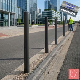 Pilona urbana fixe Cruce d'acer